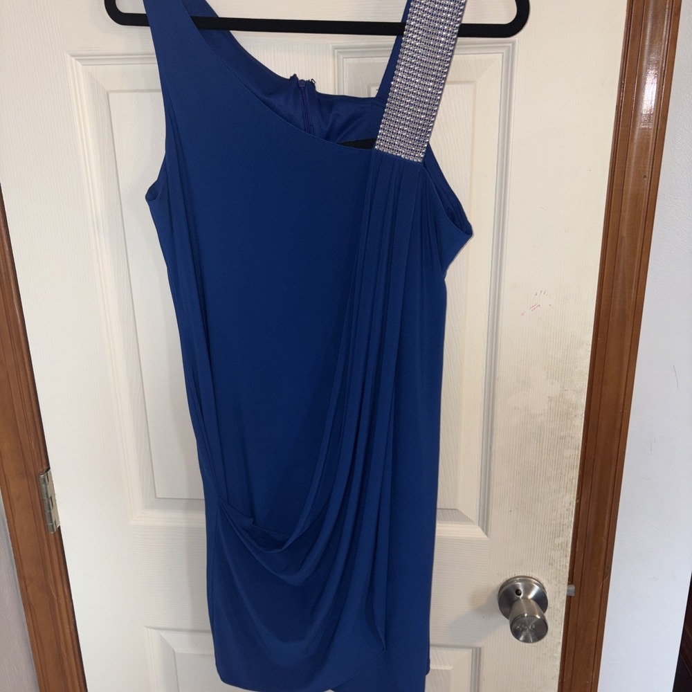 Scarlett Nite Size 14 Blue Sequined Strap